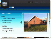 Tablet Screenshot of lakesidechurchofchristspringfieldil.com